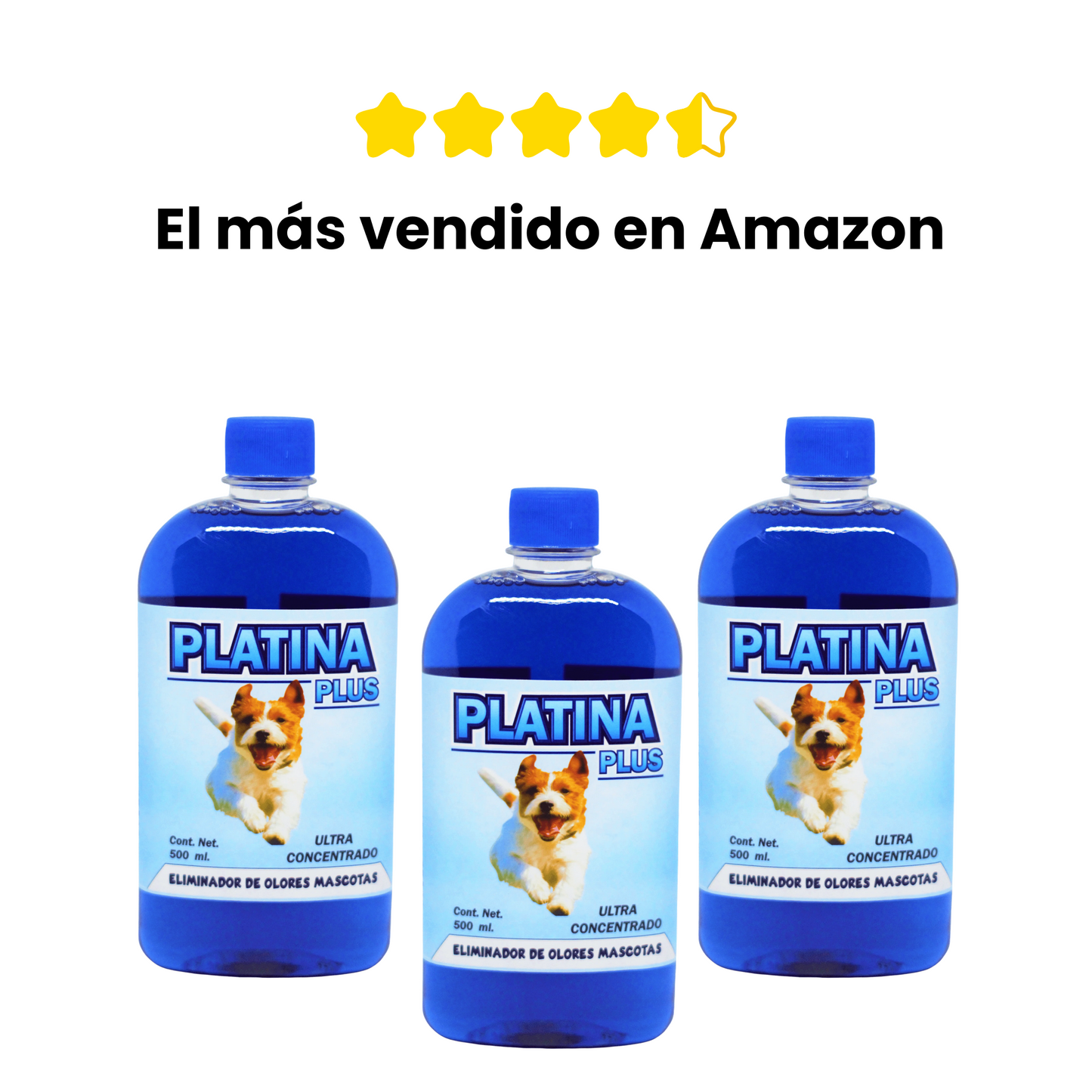 Eliminador de Olores Mascotas - ULTRA Concentrado - Platina PLUS - 500ml